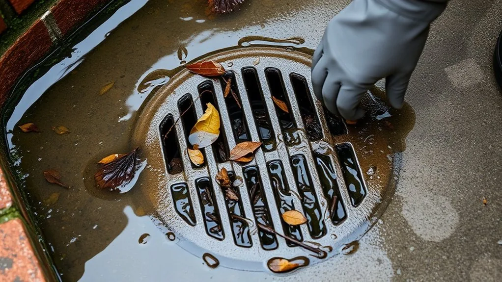 Blocked Outside Drain in Deal | Outdoor Drain Clearance